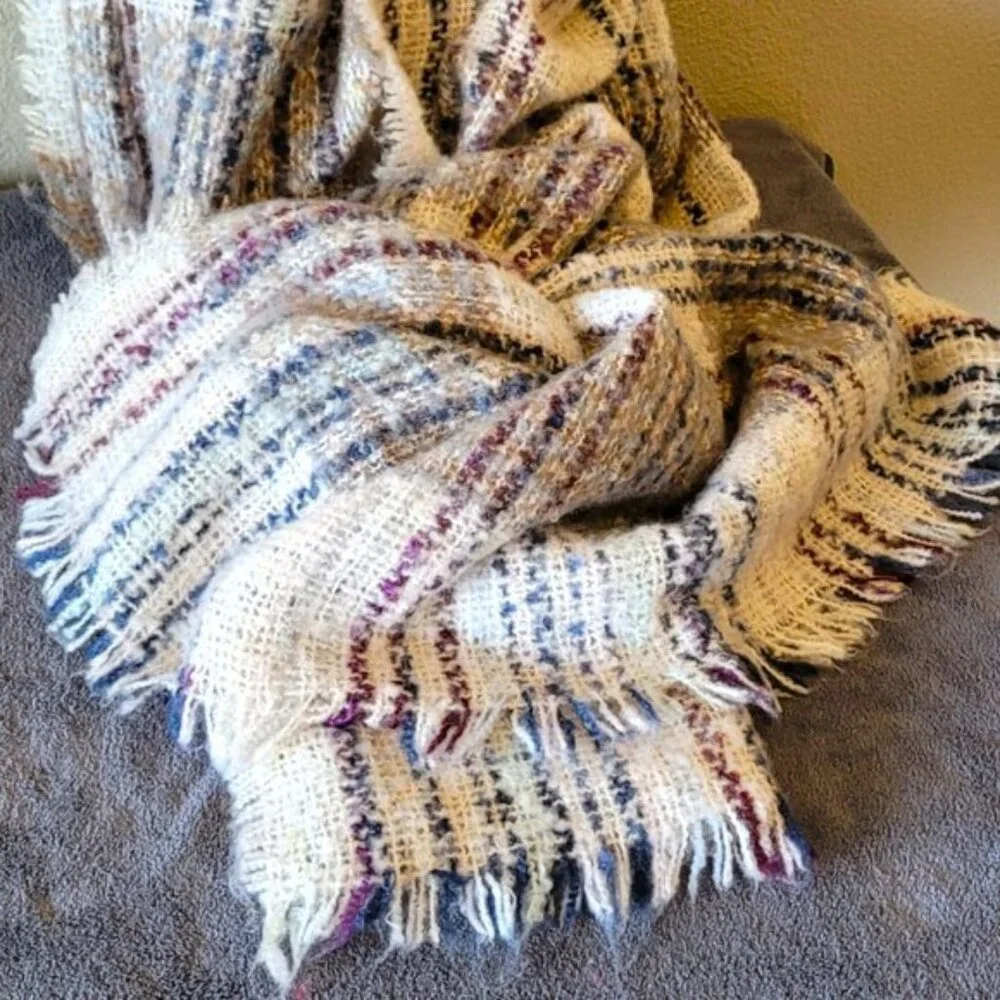 Extra Long Artisan Hand Loomed Scarf